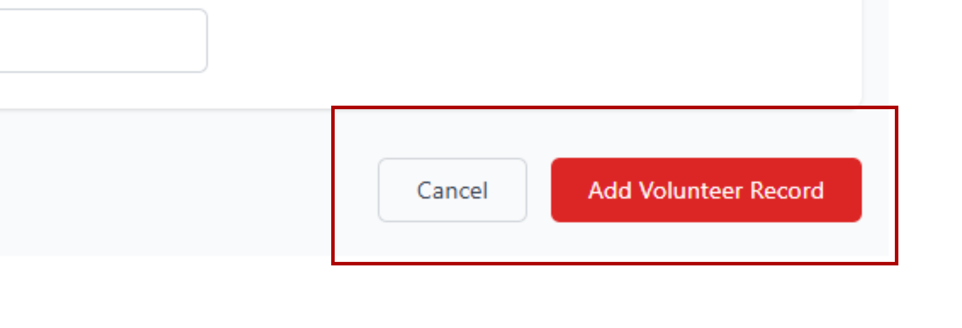 Add Volunteer Button